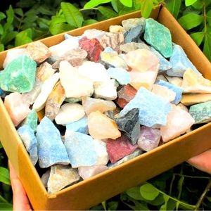 2 Pounds of Assorted Gemstones, Crystals, from Around the Globe!